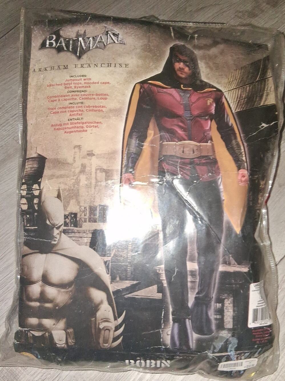 Batman Arkham Franchise Robin Costume sz large